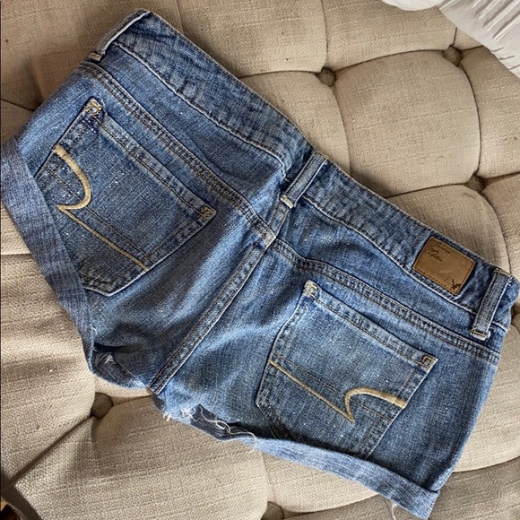 American eagle sparkly jean shorts - Picture 2 of 5